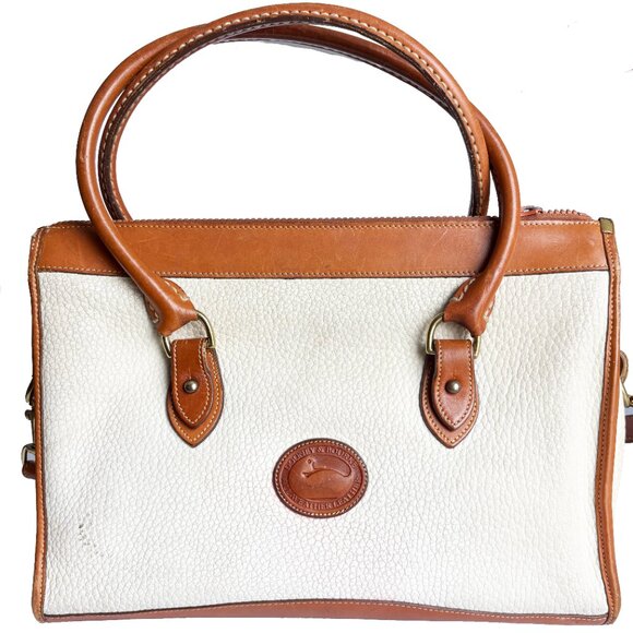Dooney & Bourke All Weather Leather Shoulder Satchel Style R21 Bone Tan … - Picture 7 of 12